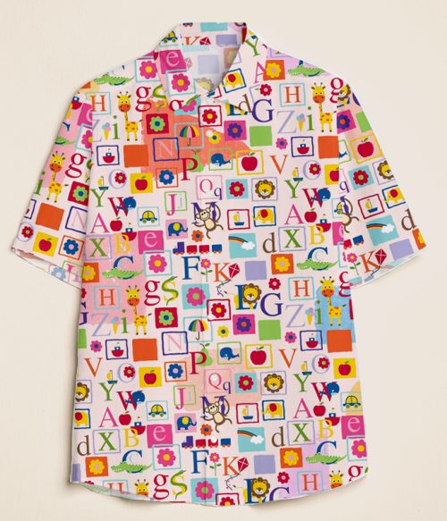 Alphabet Teacher Short Sleeve Shirt