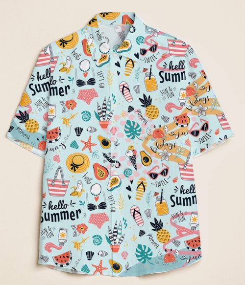 Hello Summer Teacher Short Sleeve Shirt