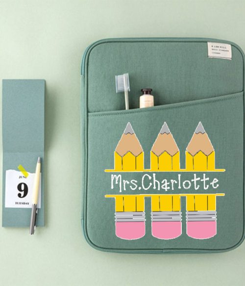 Personalized Pencil Teacher 13 MacBook Case