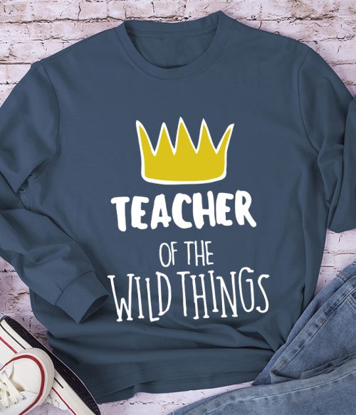 Teacher Of The Wild Things Crown Long Sleeve T-Shirt