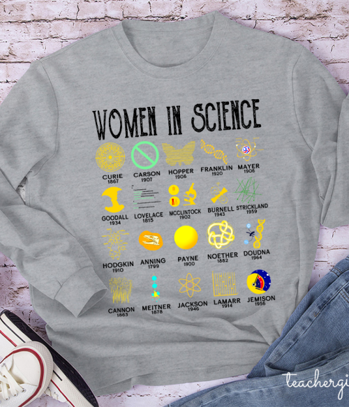 Smart Women In Science Teacher Long Sleeve T-Shirt