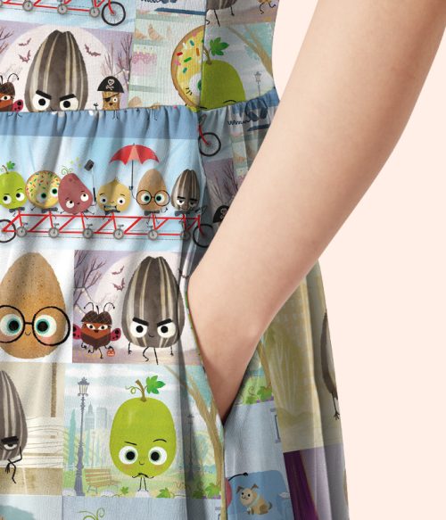 The Smart Cookie The Bad Seed Teacher Printed One Piece Dress