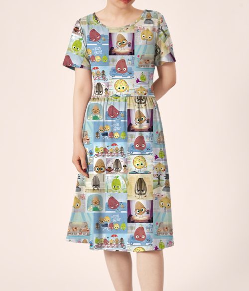The Smart Cookie The Bad Seed Teacher Printed One Piece Dress
