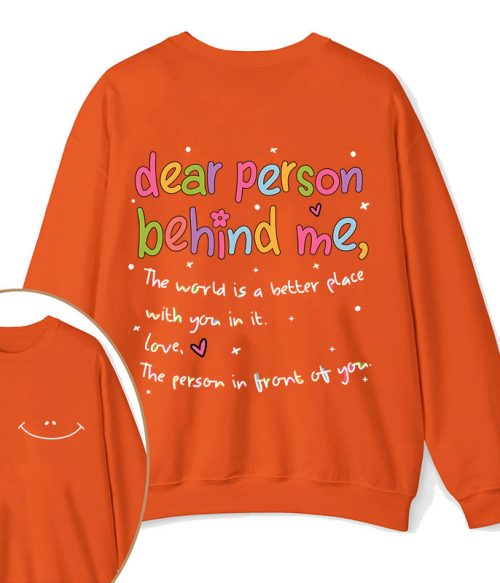 Happy Face Teacher Two Sided Sweatshirt