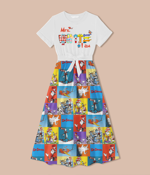 Personalized Name I Am Teacher One Piece Dress