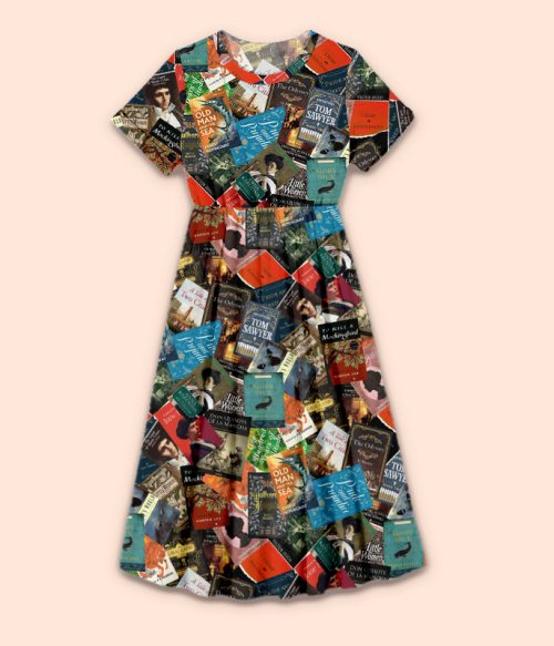 Masterpiece Literature Teacher Printed One Piece Dress