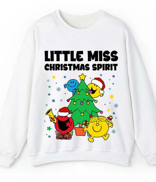 Little Miss Christmas Spirit Teacher Sweatshirt