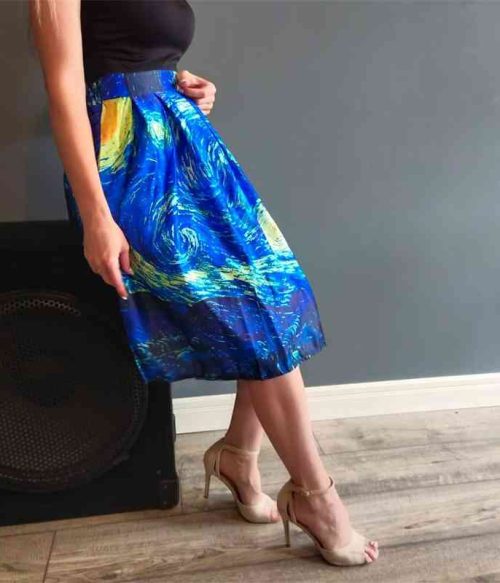 Art Starry Sky Teacher Skirt