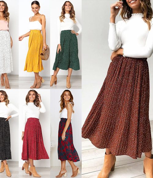 Boho Leopard Print Skirt