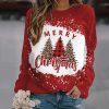 Merry Christmas Teacher Printed Sweatshirt