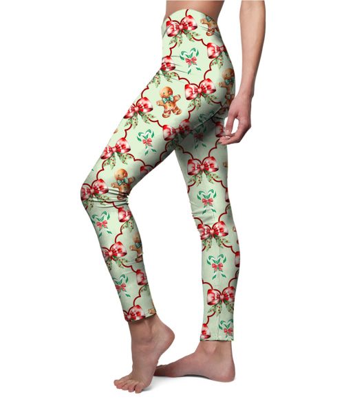 Gingerbread Man And Christmas Teacher Leggings
