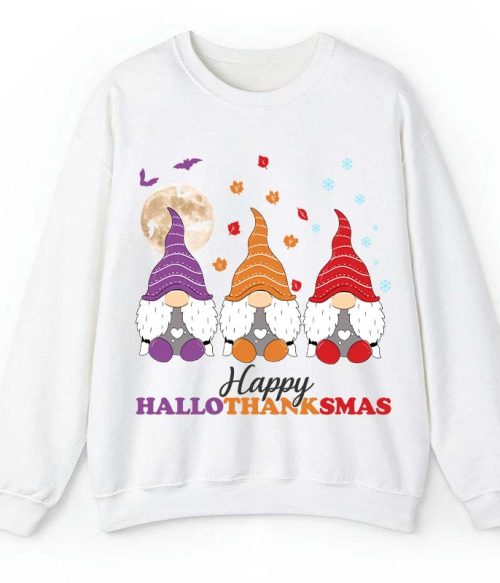 Happy Hallothanksmas Teacher Sweatshirt