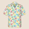 Colorful Printed Pi Teacher Short Sleeve Shirt