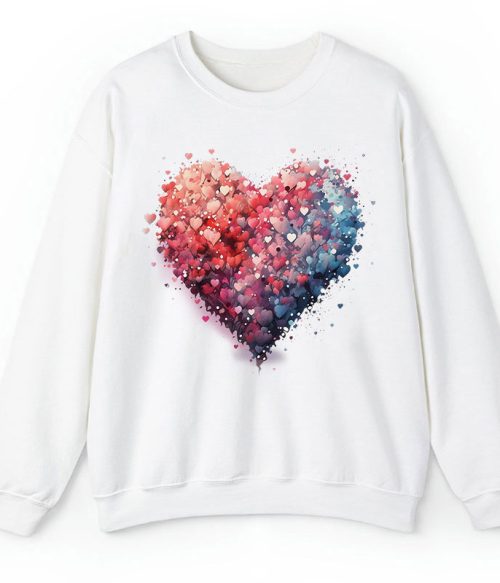 Bubble Heart Teacher Sweatshirt
