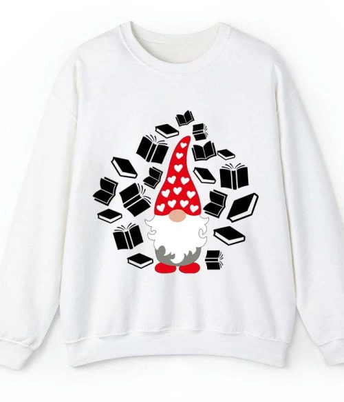 A Bookholic Gnomes Teacher Sweatshirt