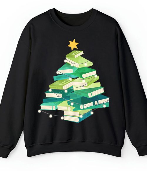 Christmas Book Teacher Sweatshirt