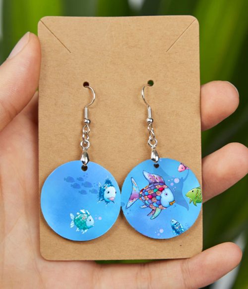 We're All Different But In This Class We Swim Together Teacher Wooden Earrings