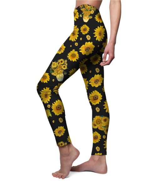 Art Sunflower Teacher Leggings
