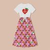 Happy Valentine's Day Caterpillar Teacher One Piece Dress