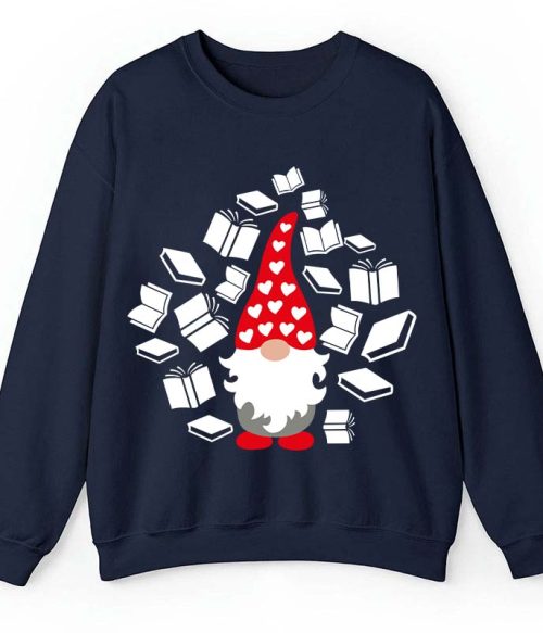 A Bookholic Gnomes Teacher Sweatshirt