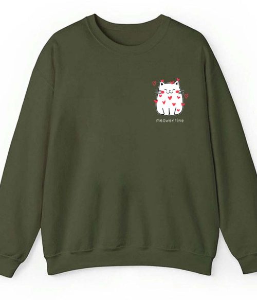 Meowentine Teacher Sweatshirt