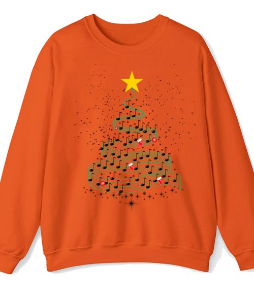 Music Note Christmas Tree Teacher Sweatshirt