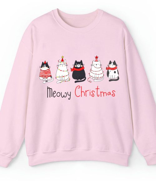 Meowy Christmas Teacher Sweatshirt