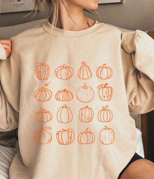Pumpkins We Are All Different Teacher Sweatshirt