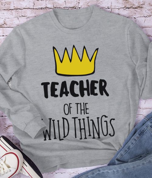 Teacher Of The Wild Things Crown Long Sleeve T-Shirt