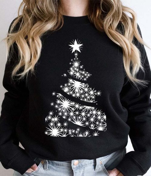 Shining Stars Christmas Tree Teacher Sweatshirt