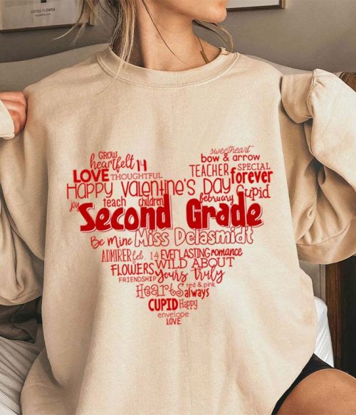 Personalized Teacher's Valentine's Day Teacher Sweatshirt