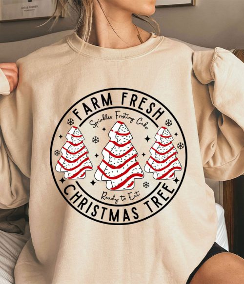 Farm Fresh Christmas Tree Teacher Sweatshirt