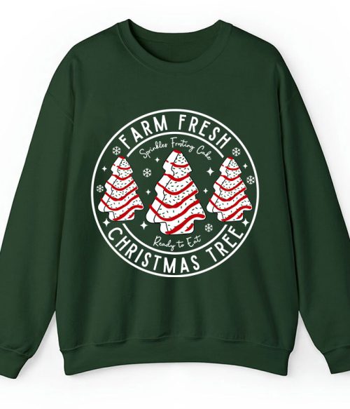 Farm Fresh Christmas Tree Teacher Sweatshirt