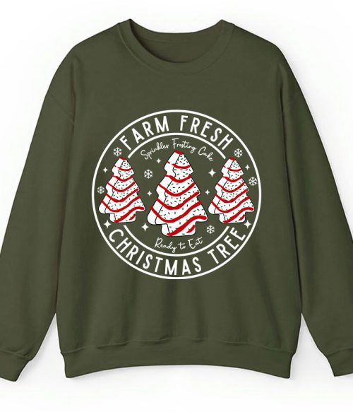 Farm Fresh Christmas Tree Teacher Sweatshirt