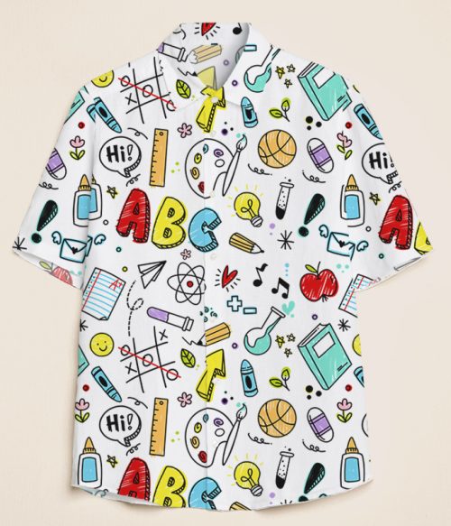 My Head Is Full Of Knowledge Teacher Short Sleeve Shirt