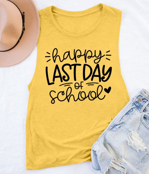 Happy Last Day Of School Teacher Tank Top