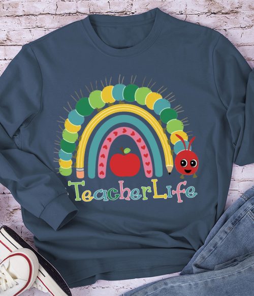 Alive Colourful Rainbow Long Sleeve T-Shirt