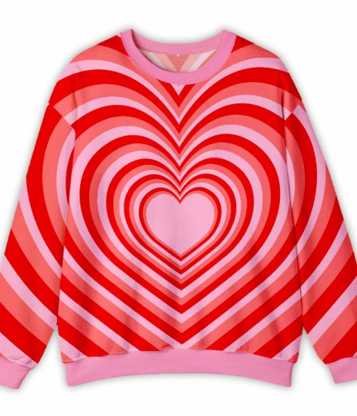 Multi-layered Love Teacher Printed Sweatshirt