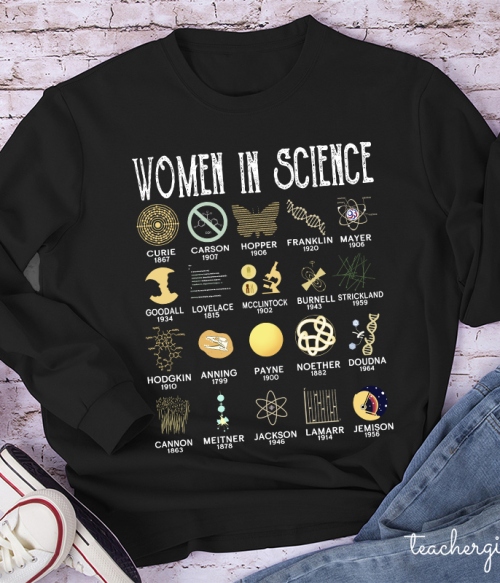 Smart Women In Science Teacher Long Sleeve T-Shirt
