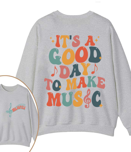 Personalized It's A Good Day To Make Music Two Sided Teacher Sweatshirt