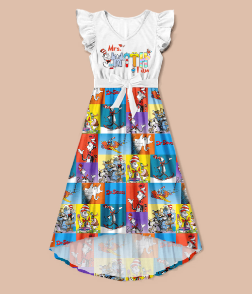 Personalized Name I Am Teacher One Piece Dress