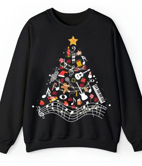 Musical Christmas Tree Teacher Sweatshirt