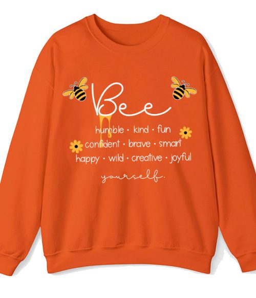 Bee Humble Kind Fun Teacher Sweatshirt