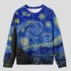 Van Gogh Starry Night Teacher Knit Sweatshirt