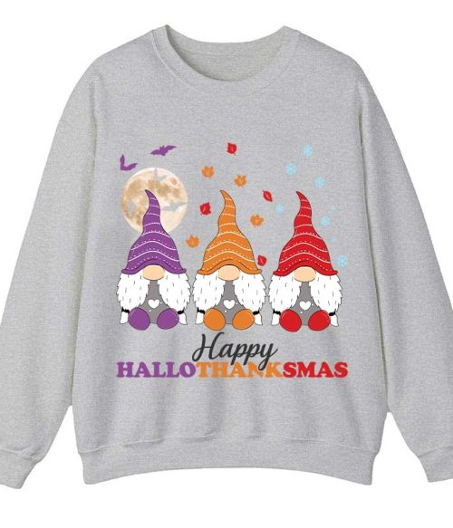 Happy Hallothanksmas Teacher Sweatshirt