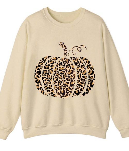 Leopard Pumpkin Teacher Sweatshirt