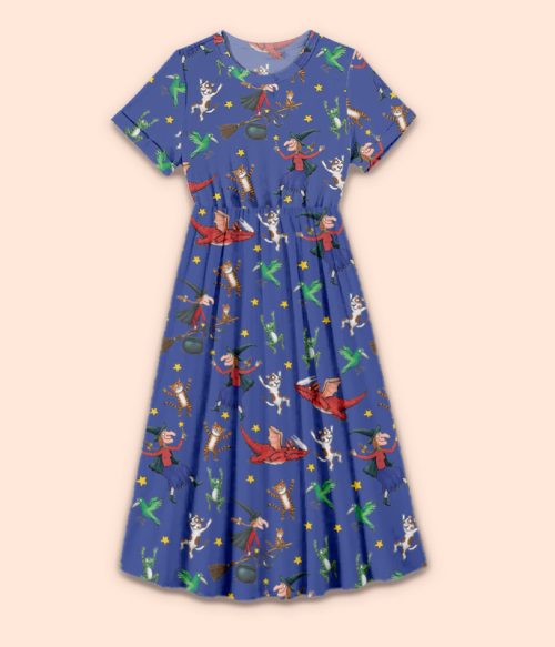 There's Room On My Broom For You Too Teacher Printed One Piece Dress
