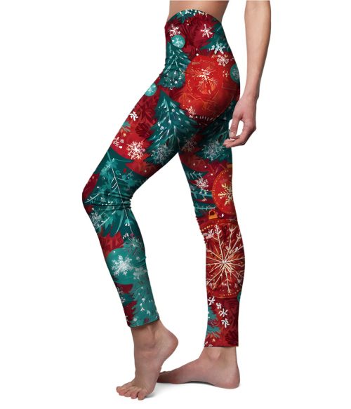Christmas Atmosphere Snowflake Teacher Leggings