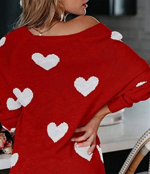 Oversize Love V-neck Sweater