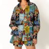 Famous Paintings Display Teacher Long Sleeve Shirt And Shorts Set